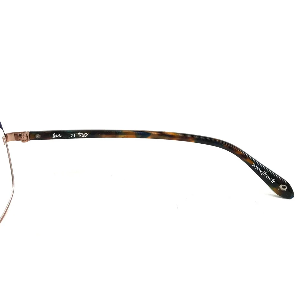 J.F. Rey Petite Eyeglasses Frames PM070 2505 Matte Blue Rose Gold 47-18-140